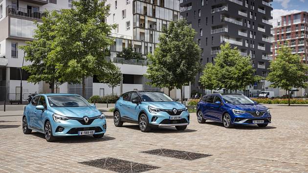 Tři modely „full hybrid“ (Clio) a „plug-in hybrid“ (Captur a Mégane) doplňují nabídku elektrifikace modelové řady, vedle 100 % elektrických modelů, jako jsou nové ZOE, nové Twingo Z.E. nebo i Kangoo Z.E.
