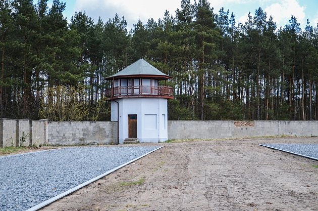 Strážní věže v Koncentračním táboře Sachsenhausenu.