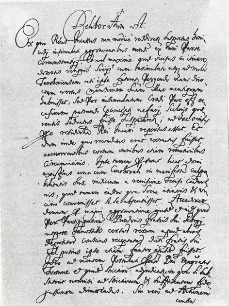 Faksimile soudního líčení se slovenským zbojníkem Jurajem Jánošíkem, souzeným v roce 1713 v Liptovském Mikuláši. Legendární hrdina byl popraven pověšením za žebro na hák