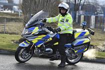 Policista na motocyklu. Ilustrační foto