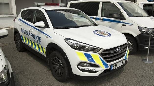 Hyundai Tucson městské policie Praha.