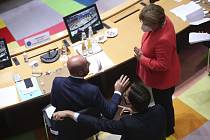 Angela Merkelová, Mark Rutte a Charles Michel