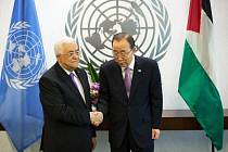 Ceremonie vztyčení vlajky se kromě Abbáse zúčastnil generální tajemník OSN Pan Ki-mun a řada politiků včetně například francouzského ministra zahraničí Laurenta Fabiuse.
