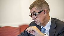 Premiér Andrej Babiš poskytl 16. června 2020 rozhovor Deníku