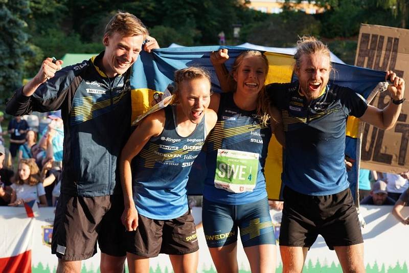 MS v orientačním běhu v Doksech: Radost švédské štafety ze zlata