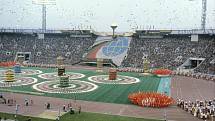 Zahajovací ceremoniál letních olympijských her v Moskvě v roce 1980