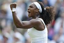 Serena Williamsová na Wimbledonu.