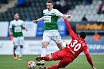 Jablonec - Brno: Ján Greguš (v zelenobílém dresu) a Miroslav Keresteš