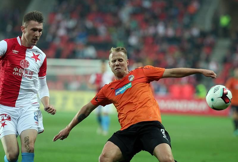 Zápas fotbalové Fortuna ligy - SK Slavie Praha - FC Viktoria Plzeň v Edenu 1.září.