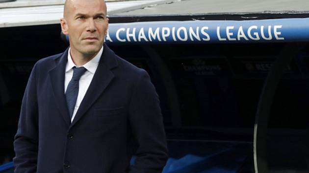 Trenér Realu Madrid Zinédine Zidane.