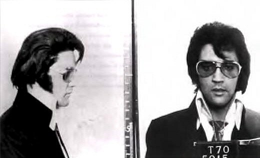 policejní foto Elvise Presleyho