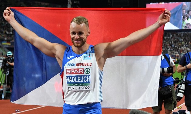 Jakub Vadlejch získal evropské stříbro.