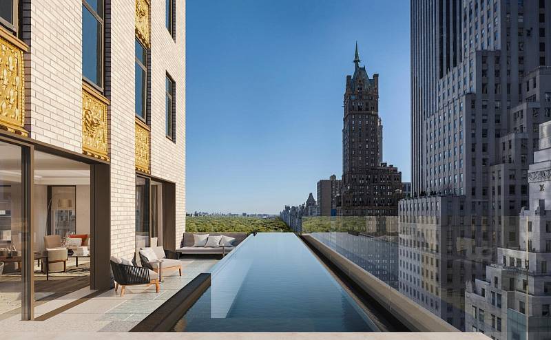 Nabídka luxusních hotelů v centru New Yorku se opět rozšíří - konkrétně o hotel Aman New York. Nabízí bazény na střeše i krb v každém pokoji.