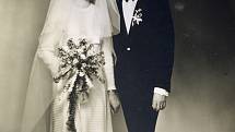 Jindřich Štreit a jeho žena Agnes oslavili zlatou svatbu.