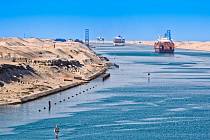 Suezský průplav. Ilustrační snímek