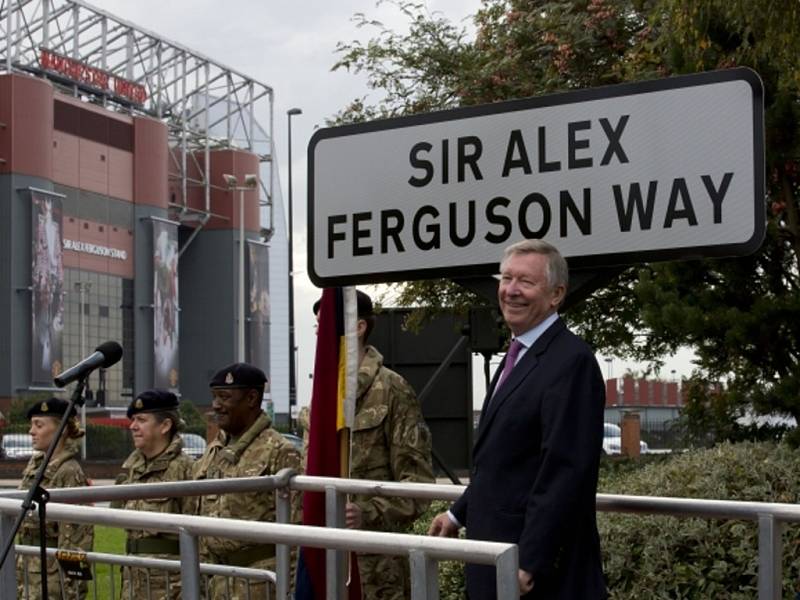Bývalý trenér Manchesteru United Alex Ferguson má svou ulici.