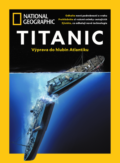 Titulka časopisu National Geographic věnovaná Titanicu.