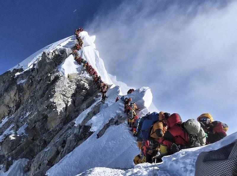 Horolezci na Mount Everestu