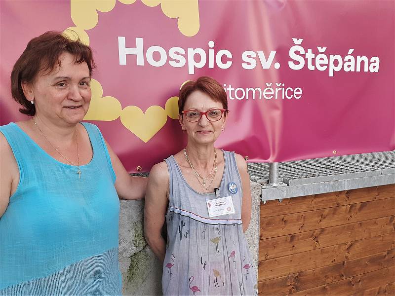 Zdena Taitlová a Alexandra Moštková z Hospice sv. Štěpána.