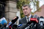 Šéf hnutí ANO Andrej Babiš se sešel s prezidentem Milošem Zemanem v Lánech