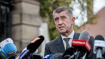 Šéf hnutí ANO Andrej Babiš se sešel s prezidentem Milošem Zemanem v Lánech