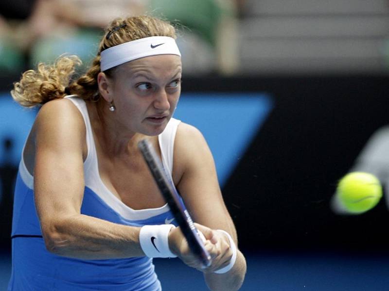 Petra Kvitová ve čtvrtfinále Australian Open.