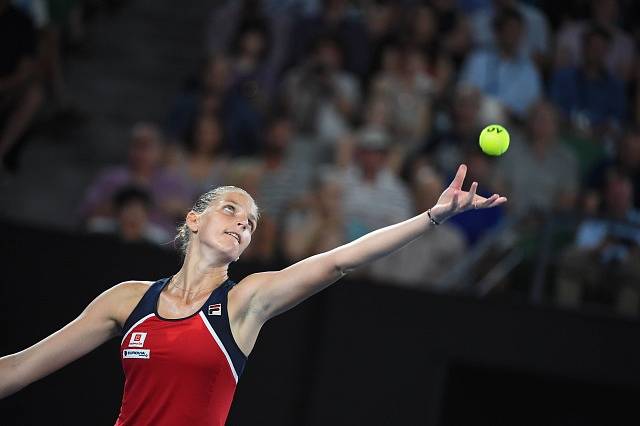 Karolína Plíšková na Australian Open 2017.