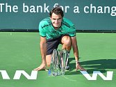 Roger Federer triumfoval v Indian Wells.