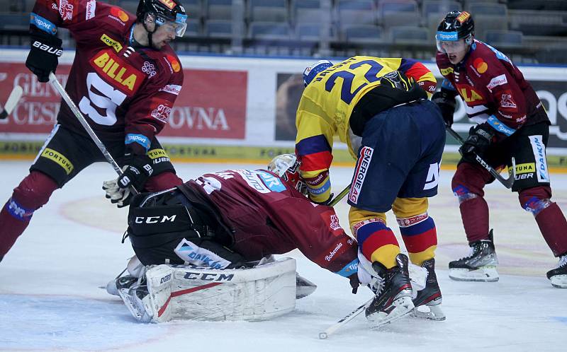 Hokejisté Českých Budějovic vyhráli v 40. kole extraligy 5:1 na ledě pražské Sparty.