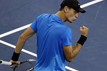 Tomáš Berdych ve čtvrtfinále US Open zdolal světovou jedničku Rogera Federera.