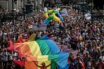 Pochod Prague Pride prošel 11. srpna centrem Prahy.