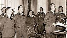 Horst Böhme, Wolfgang Wolfram von Wolmar, Reinhard Heydrich a Karl-Hermann Frank v Praze na podzim 1941