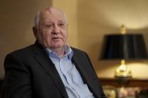 Michail Sergejevič Gorbačov během rozhovoru v Moskvě v roce 2016