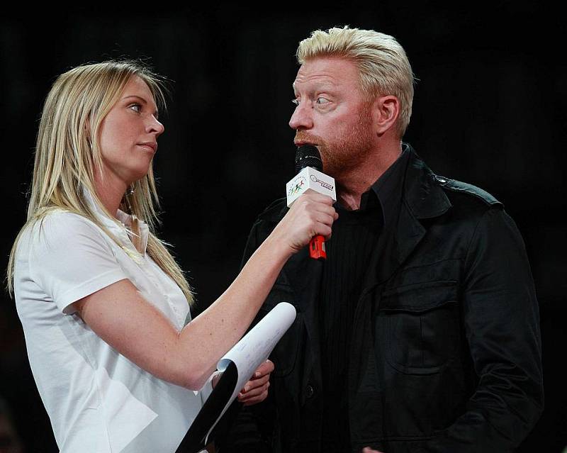 Boris Becker v rozhovoru s Dianou Kobzanovou.