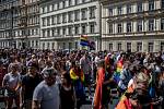 Pochod Prague Pride prošel 11. srpna centrem Prahy.