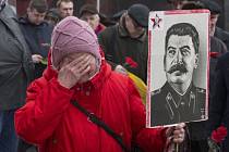 Snímek pořízený při 63. výročí Stalinovy smrti