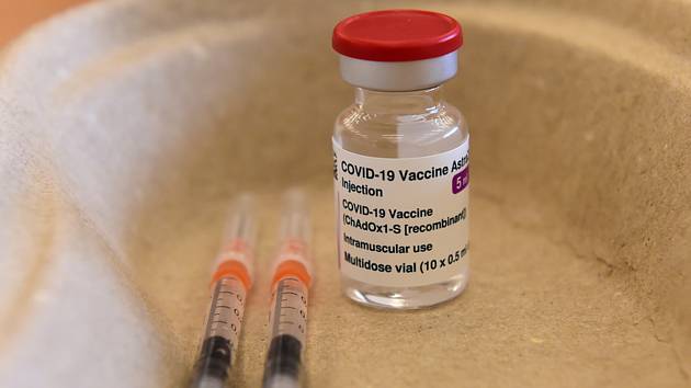 Očkovací vakcína AstraZeneca.