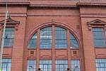 Historická fasáda stadionu Ibrox v Glasgow