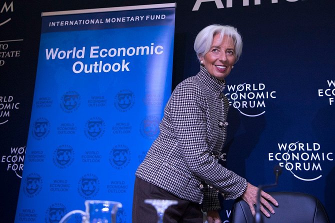 Ředitelka Mezinárodního měnového fondu na Světovém ekonomickém fóru v Davosu