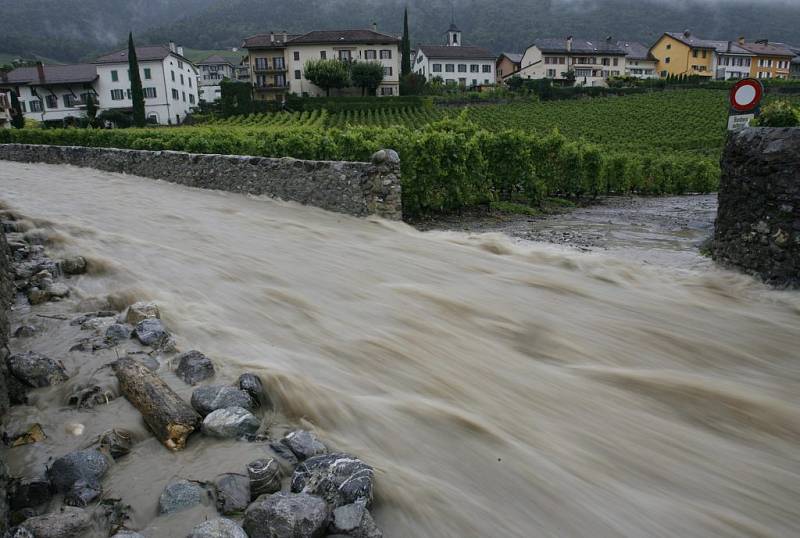 Záplavy ve Švýcarsku.