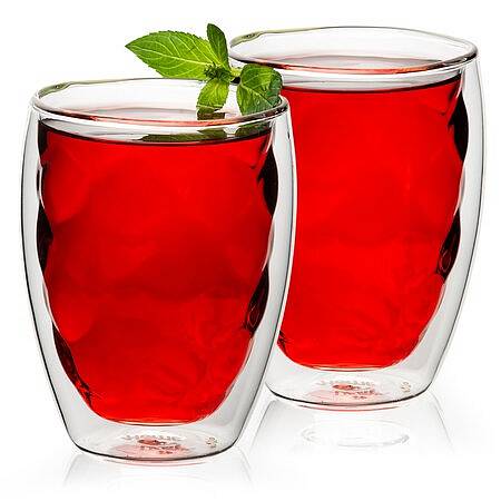 Termo sklenice Raspberry Hot&Cool, 2 ks, 160 Kč. Praktické sklenice, které udrží teplotu nápoje.