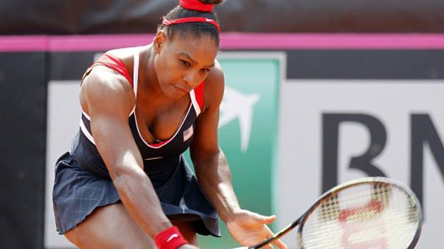 Serena Williamsová ve Fed Cupu proti Itálii.