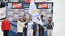 Slavnostní zakončení mistrovství světa klasických lyžařů v Liberci.