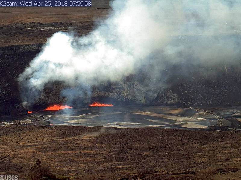 Sopka Kilauea na Havaji.