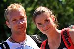 Iveta Benešová s Lukášem Dlouhým sice ve smíšené čtyřhře neuspěli, přesto si zápas na Roland Garros užili. 