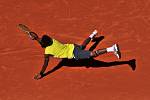 Francouz Gael Monfils na dvorci doslova létal.