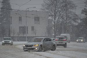 Ilustrační foto: Zima na silnicích