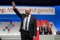 Martin Schulz na jednání své strany SPD