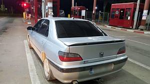 Odcizený Peugeot 406, který policie zadržela na rumunsko-moldavském přechodu Sculeni