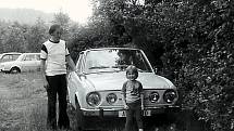 V roce 1978 jsme trávili s manželem Slávkem a dcerou Andreou (tehdy 4 letou) dovolenou na Slapech s naším vytouženým autíčkem Škoda 110 R Coupé.